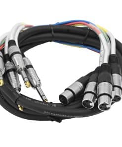 Cable Serpiente de 4 Canales 1/4" TRS a XLR Hembra - 10