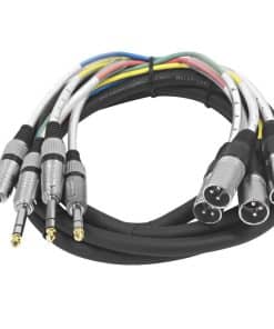 Seismic Audio - Cable Serpiente de 4 Canales 1/4" TRS a XLR