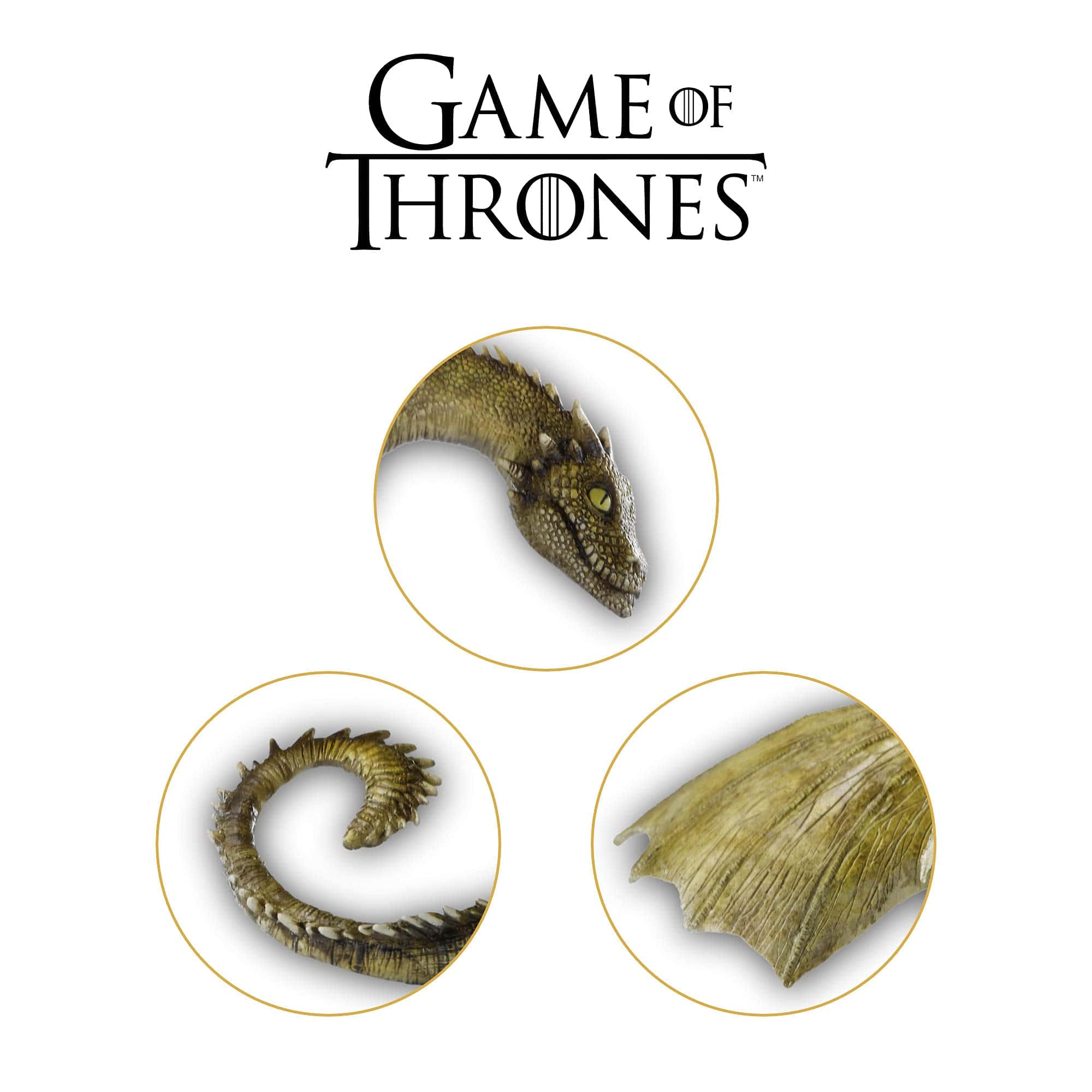 Escultura de Dragón Rhaegal de Juego de Tronos de The Noble - Imagen 6