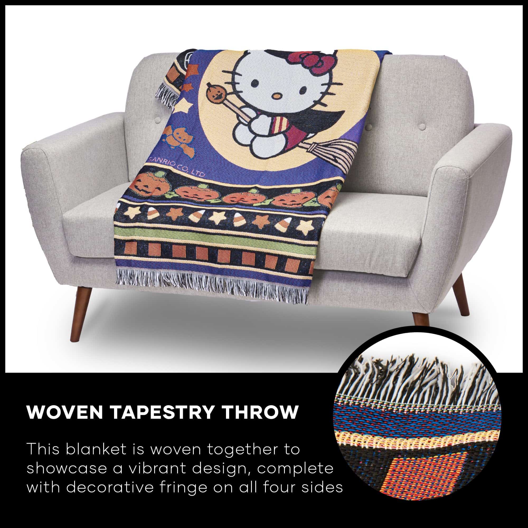 Manta de Lana Tejida de Hello Kitty del Noroeste, 48" x - Imagen 7