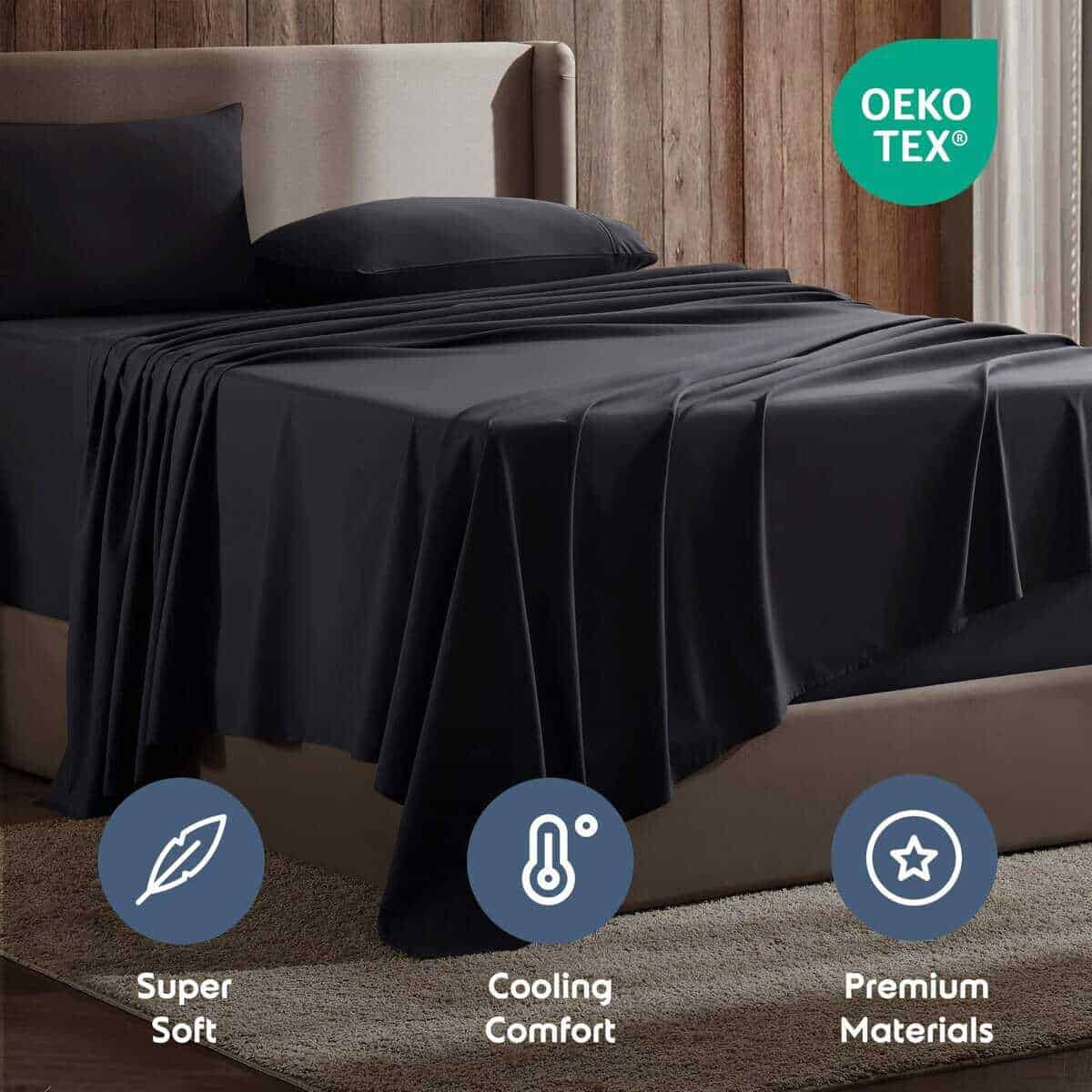 Juego de sábanas Nestl para cama Cal King - 4 piezas, - Imagen 6