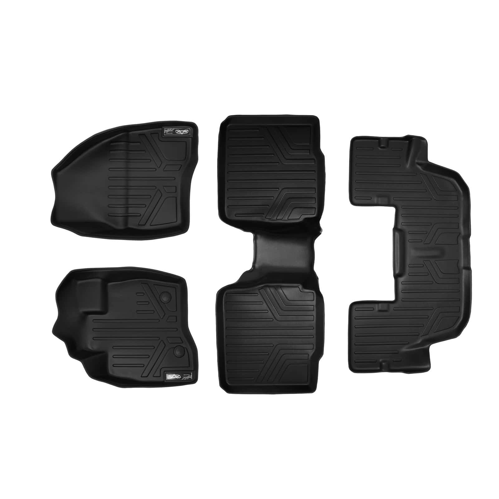 Set de Tapetes para Piso MAXLINER de 3 Filas en Negro para