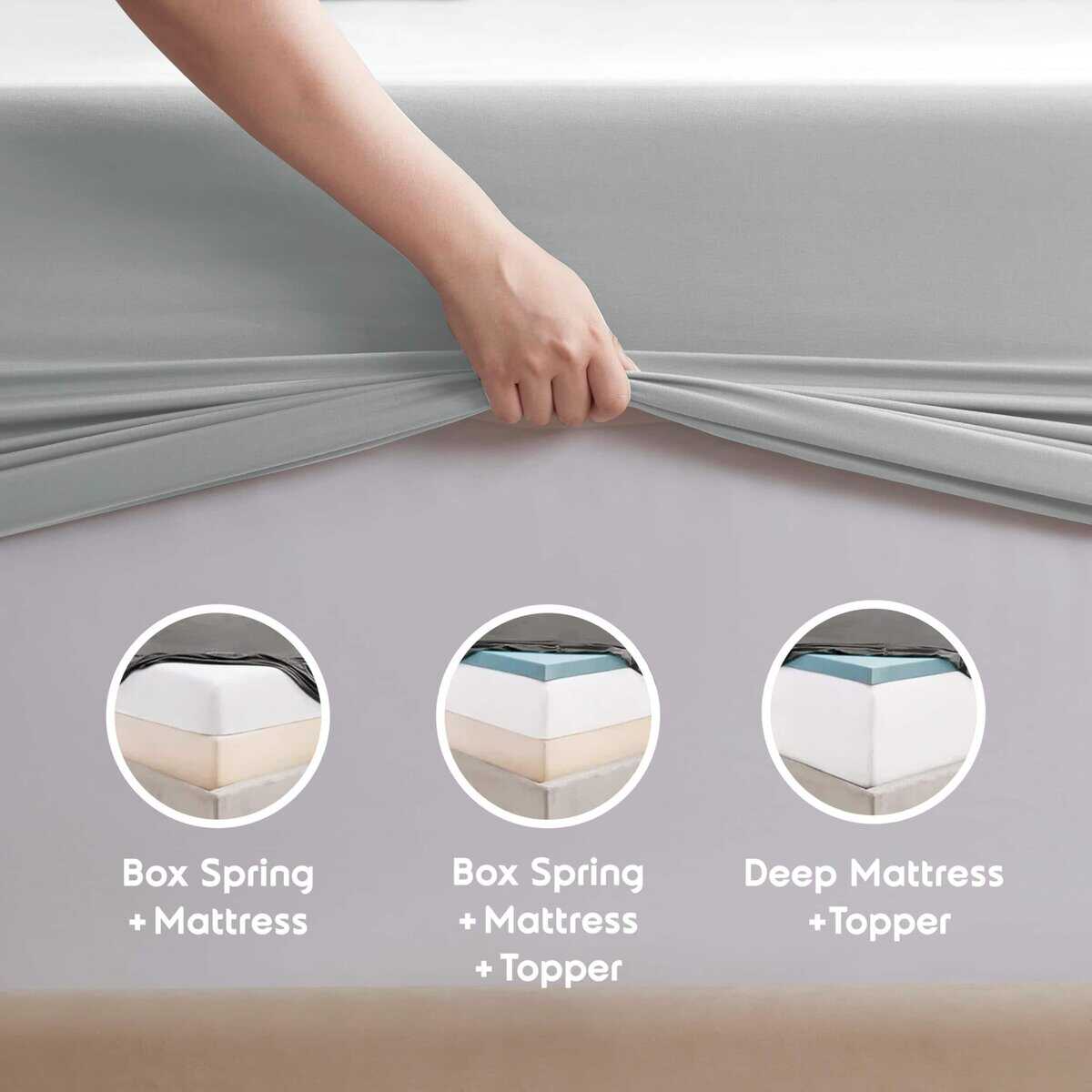 Juego de Sábanas King Size Nestl - 4 Piezas, Sábanas King - Imagen 10