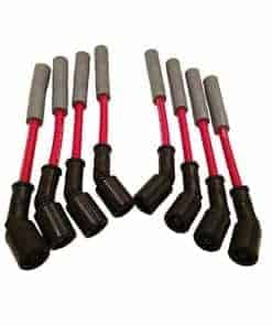 Juego de Cables de Bujías de Rendimiento Rojos para Coche