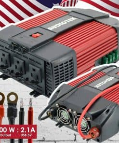 Inversor de corriente Audiotek 2000W DC 12V AC 110V