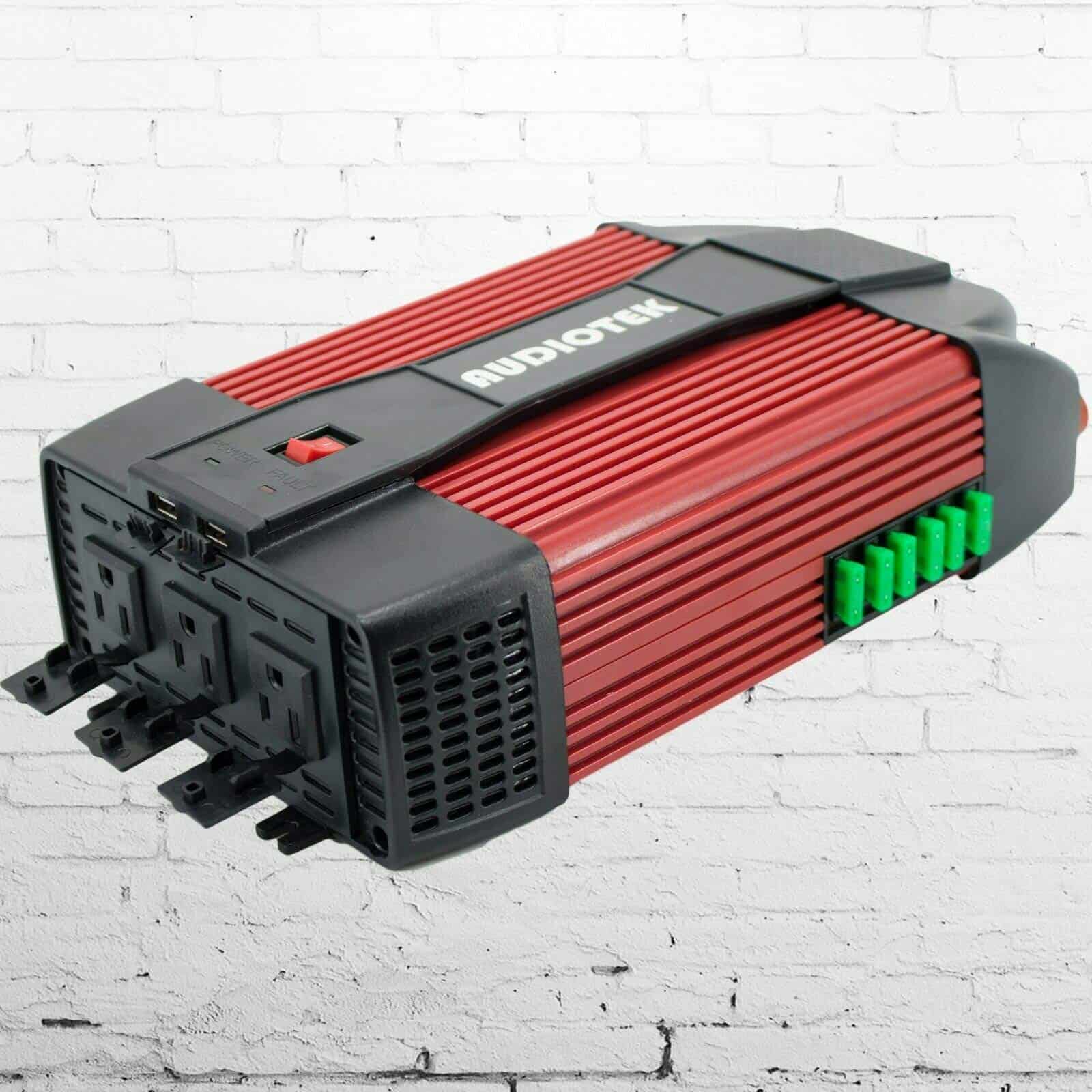 Inversor de corriente AUDIOTEK 3000W Watt DC 12V AC 110V - Imagen 3