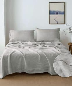 Juego de Sábanas 100% Lino Belga Simple&Opulence con Ribete