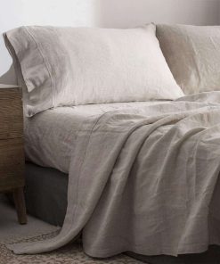 Juego de Sábanas de Lino Lavado 100% -Lino