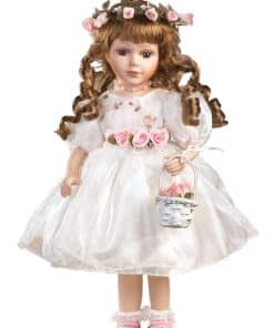 Muñeca de Porcelana de 16" Jmisa con Soporte