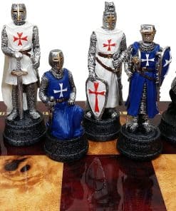 Conjunto de Piezas de Ajedrez del Caballero de las Cruzadas