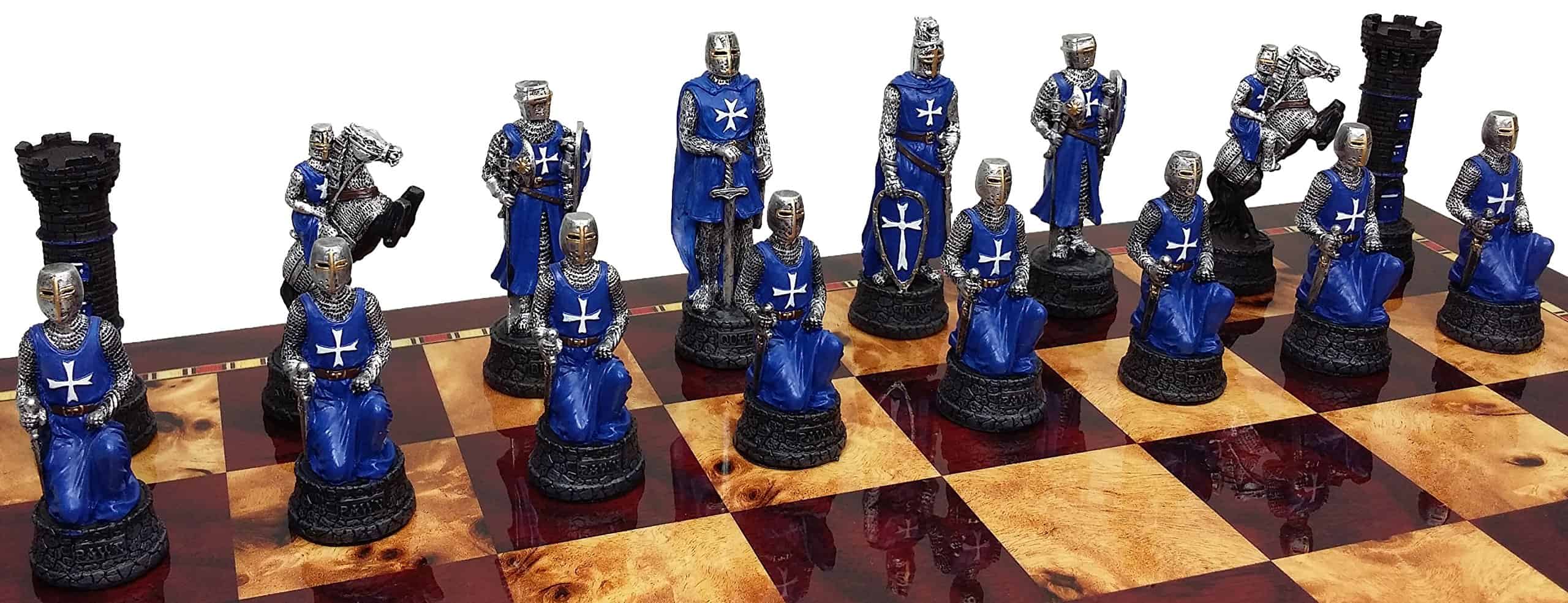 Conjunto de Piezas de Ajedrez del Caballero de las Cruzadas - Imagen 3