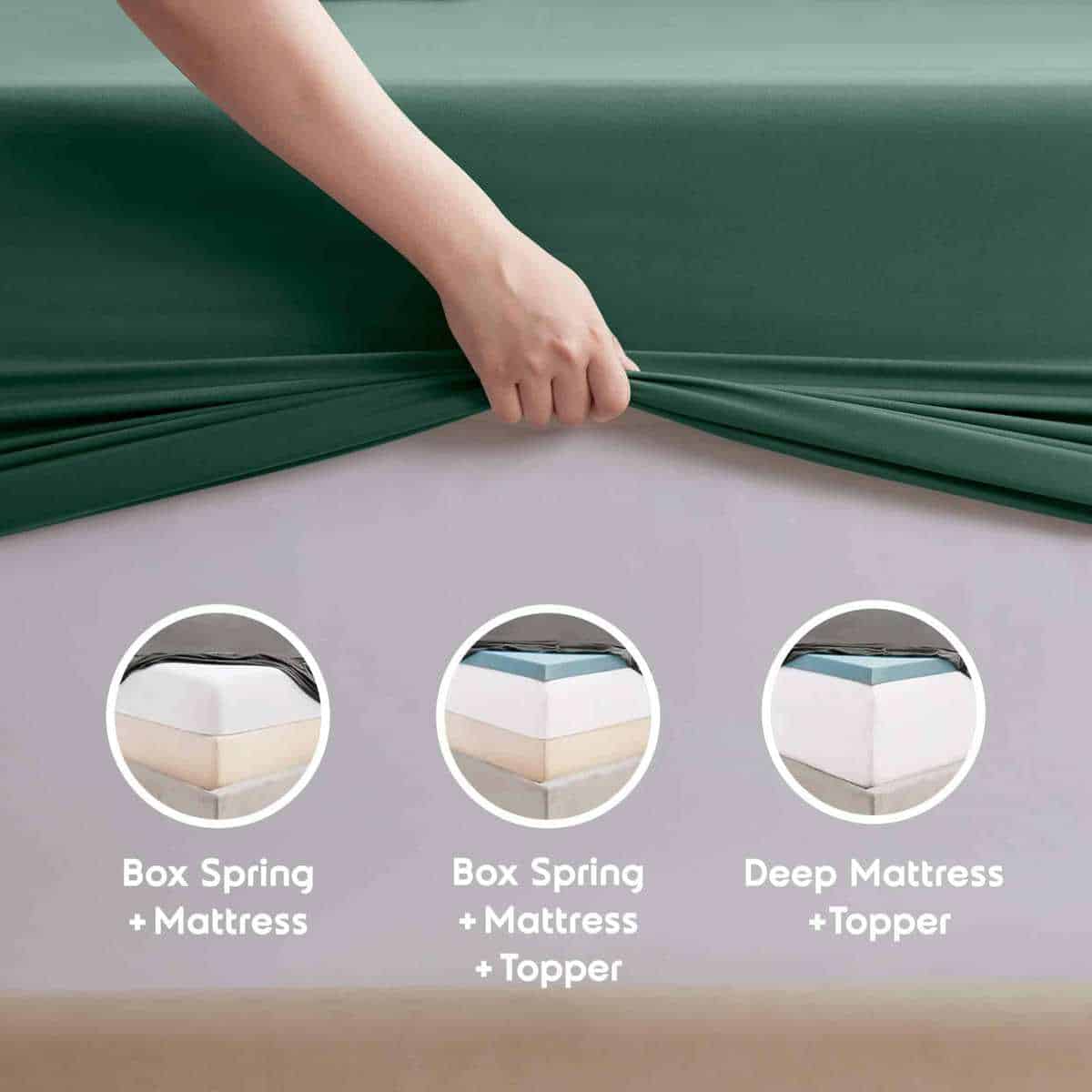 Juego de sábanas full XL Nestl - Juego de 4 sábanas full - Imagen 10