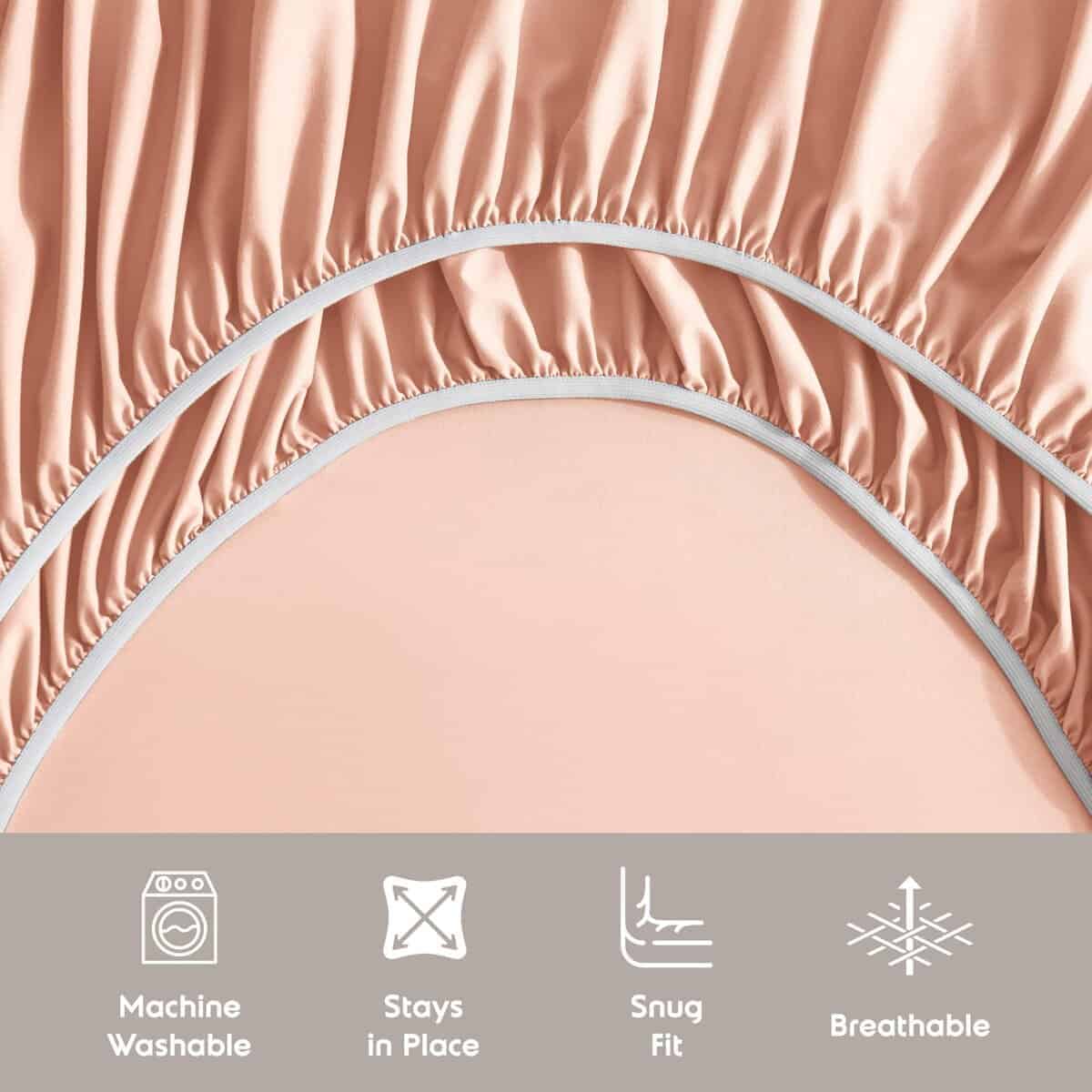 Juego de sábanas King Size Nestl - Conjunto de 4 piezas de - Imagen 8