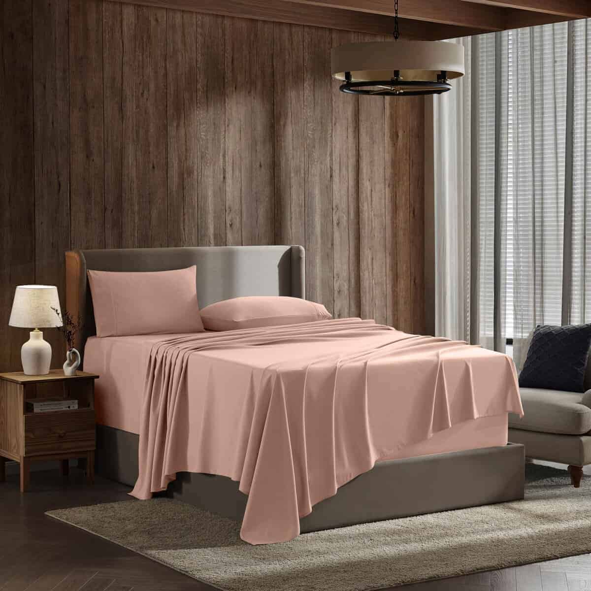 Juego de sábanas King Size Nestl - Conjunto de 4 piezas de