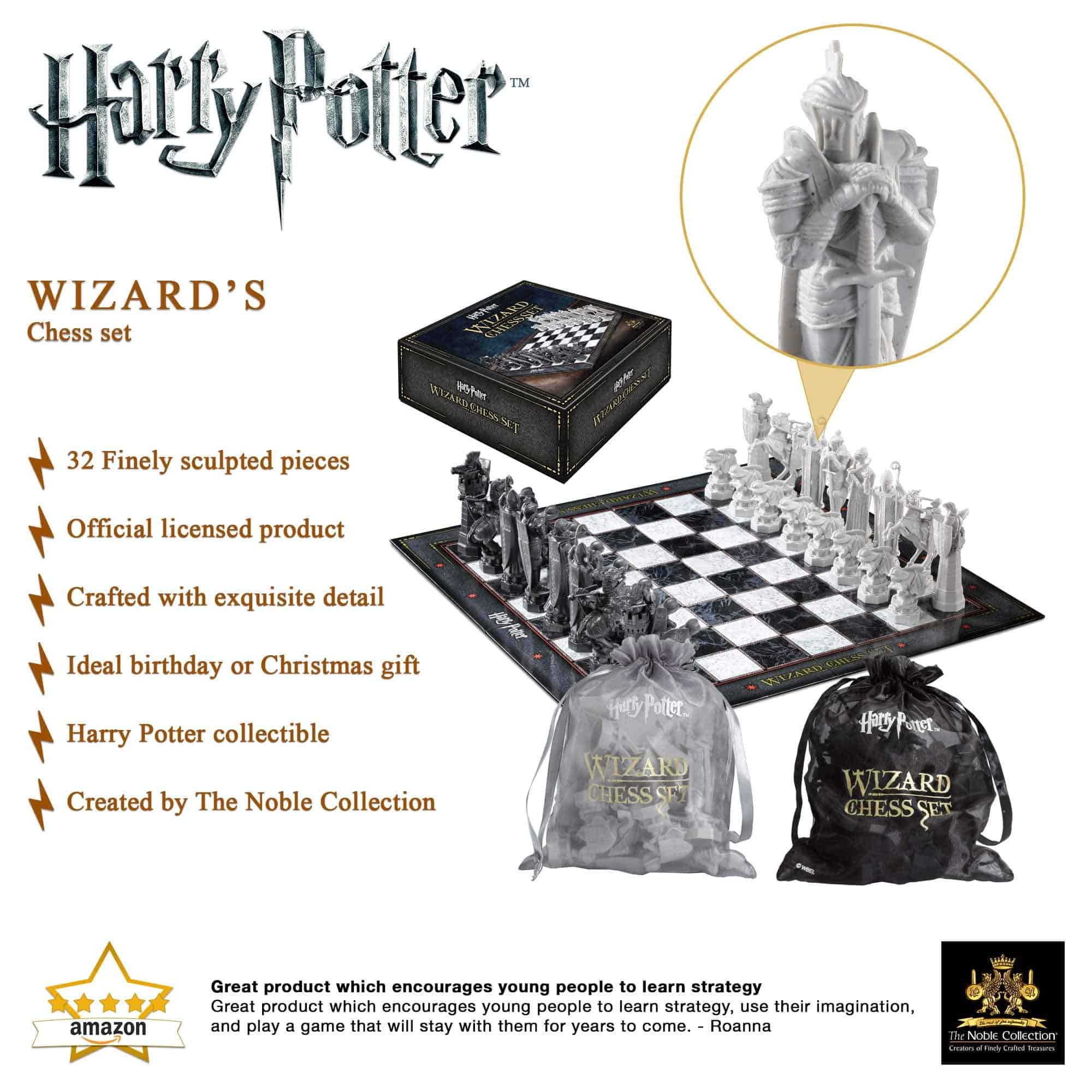 Juego de Ajedrez Harry Potter Wizard de The Noble Collection - Imagen 4