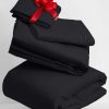 Juego de sábanas Mellanni Twin - Colección -Negro