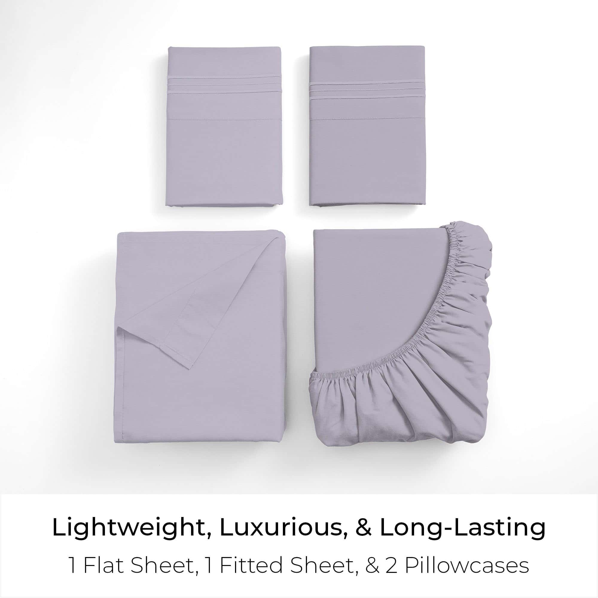 Juego de sábanas Mellanni Queen - 4 PC Colección icónica - Imagen 4