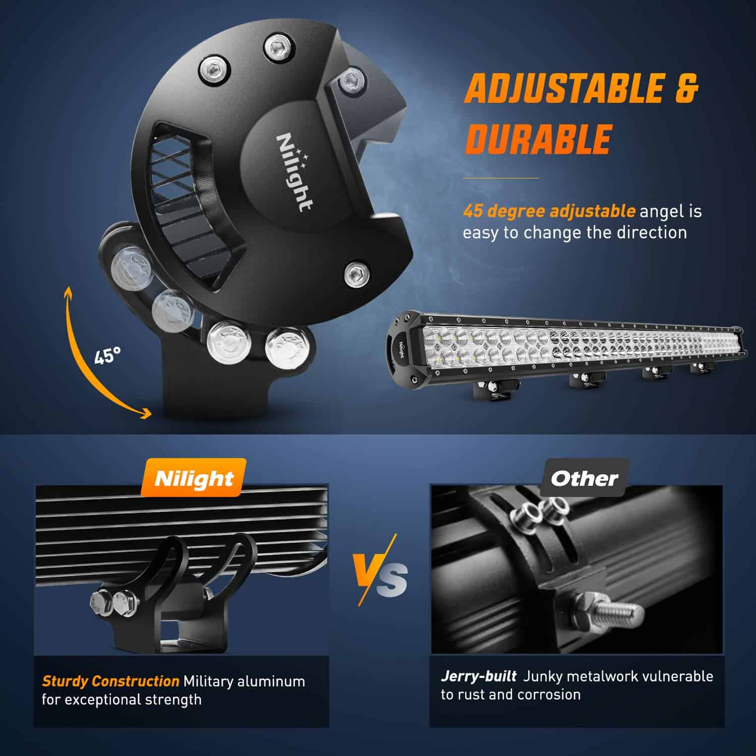 Nilight - 60010C-A Barra de Luces LED de 36 pulgadas 234W - Imagen 8