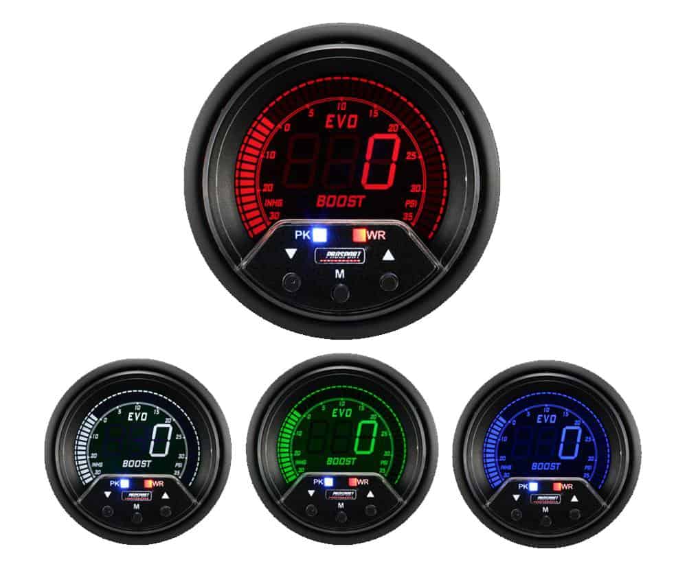 Medidor de Boost Premium EVO Prosport 238EVOBO-PK-R.PSI - 4