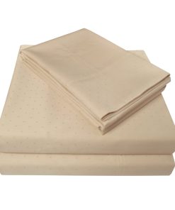 Juego de sábanas de algodón peinado sateen con Lunares