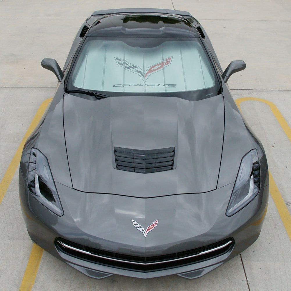 Parasol Plegable con Logo de West Coast Corvette - Plateado - Imagen 6