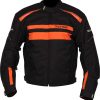 Chamarra de motocicleta DUCHINNI Modena (Naranja, Pequeño)