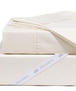 Juego de sábanas de 400 hilos 100% algodón egipcio DreamFit