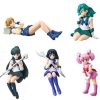 Set completo de 5 figuras de Sailor Moon para escritorio