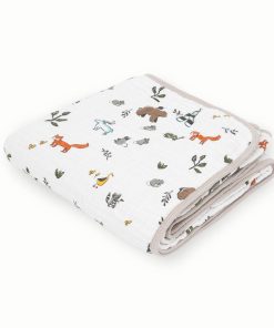 Manta de Algodón Little Unicorn - Forest Friends | 100%