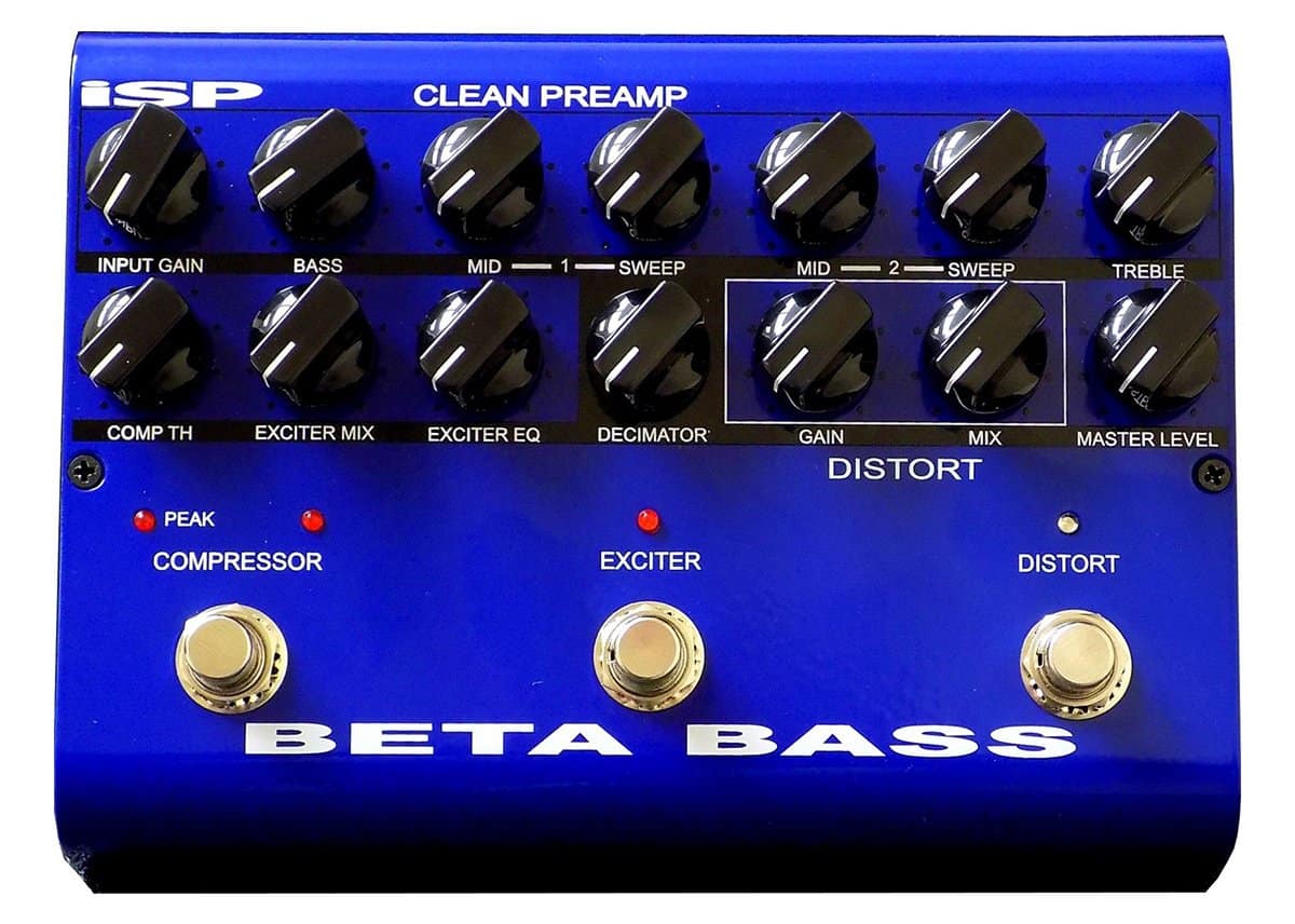 Pedal de preamplificador de bajo ISP Technologies Beta