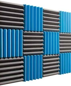 Pro Studio Acoustics - Azul/Carbón - Azulejos de Espuma de