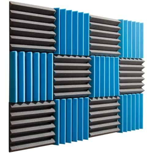 Pro Studio Acoustics - Azul/Carbón - Azulejos de Espuma de