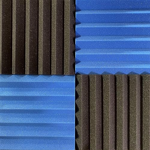 Pro Studio Acoustics - Azul/Carbón - Azulejos de Espuma de - Imagen 5