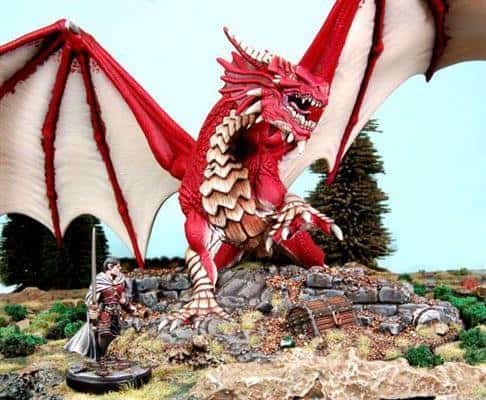 Miniatura de Dragón Rojo Clásico Dungeons & Dragons de Gale - Imagen 5