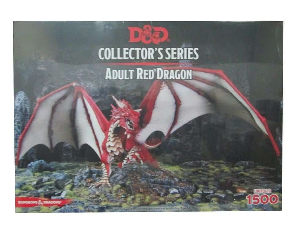 Miniatura de Dragón Rojo Clásico Dungeons & Dragons de Gale