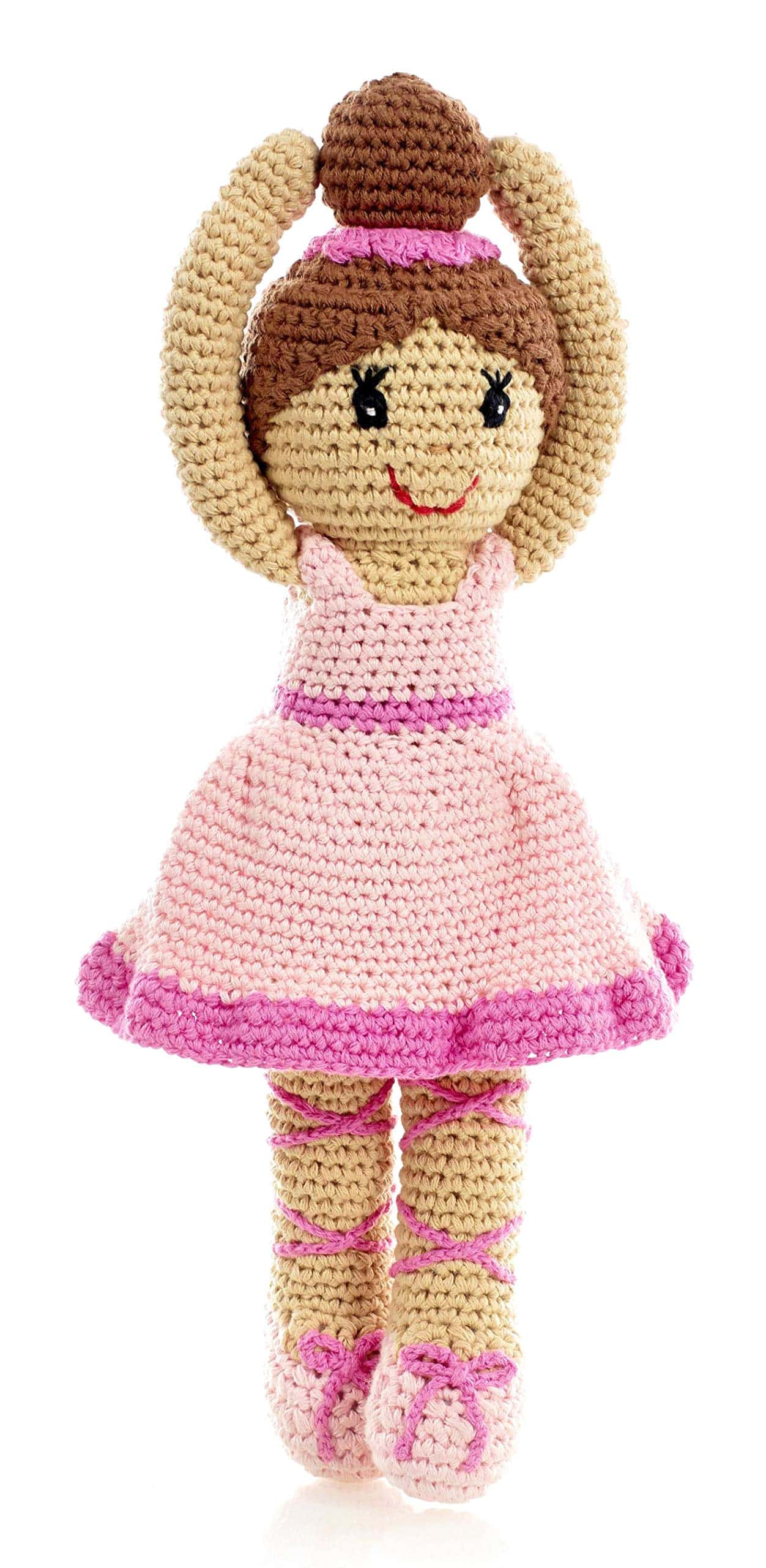 Muñeca Rosa Bailarina de Comercio Justo Pebble