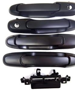 Manija Exterior de la Puerta, Negro Lisa - Delantera