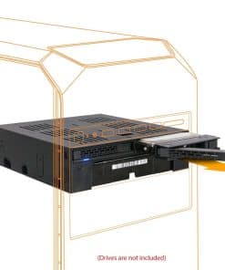 ICY DOCK 2 Bahías 2.5 SAS/SATA HDD/SSD Mobile Rack + Ranura