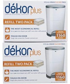 Recambio para Diaper Dekor Plus - 2 unidades - 2 paquetes