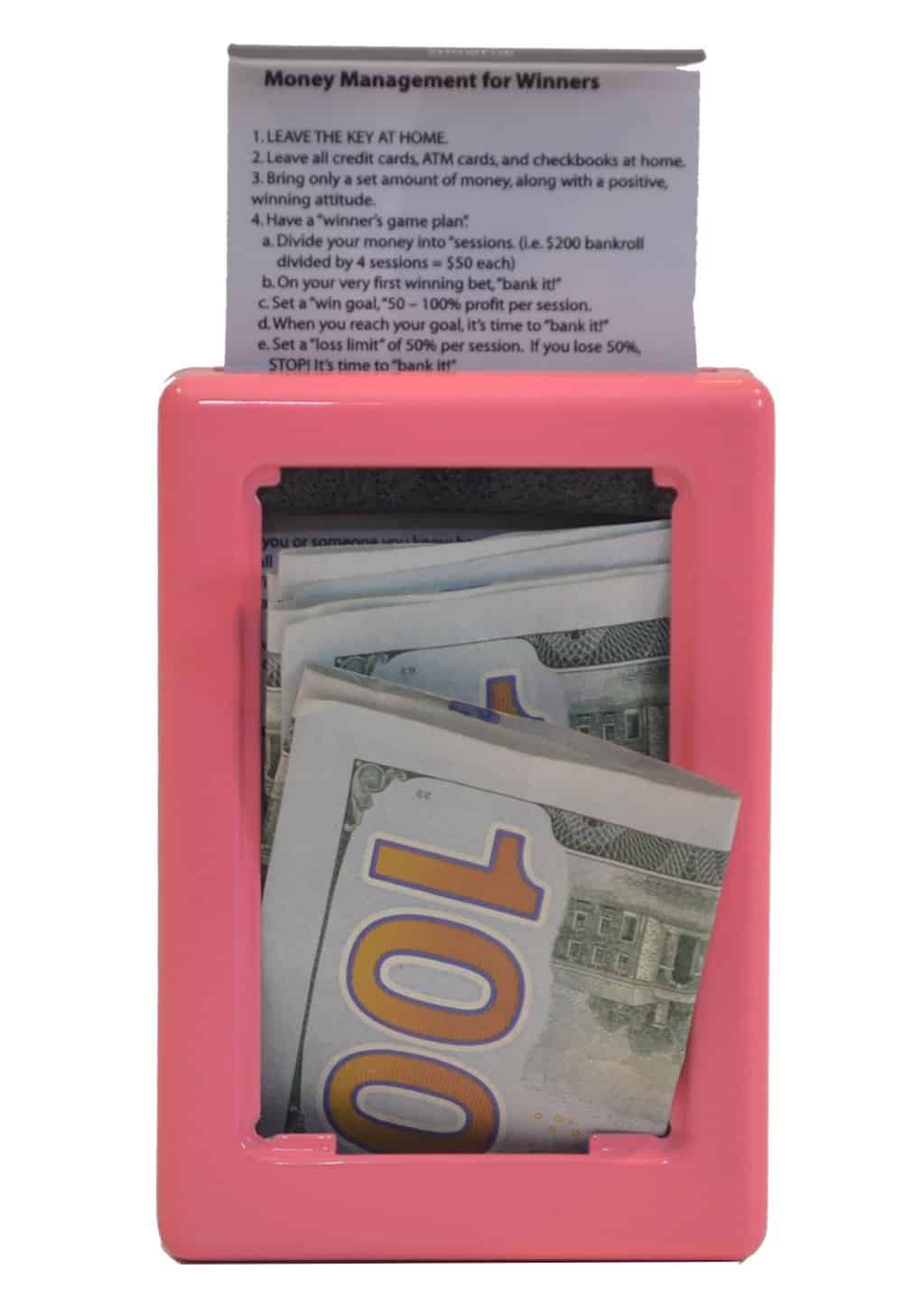 Banco de Dinero Bloqueable Metálico Winners Bank 200 Rojo - Imagen 4