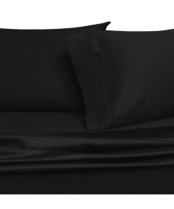 Juego de Sábanas Solidas Negras Royal Hotel Bedding