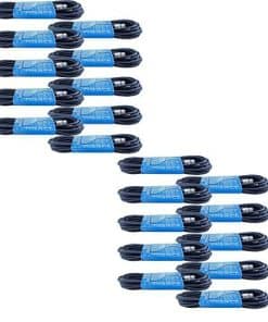 Paquete de 20 Cables de Micrófono XLR de 10 Pies Macho a