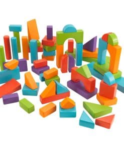 Set de Bloques de Madera de 60 Piezas KidKraft - Brillantes