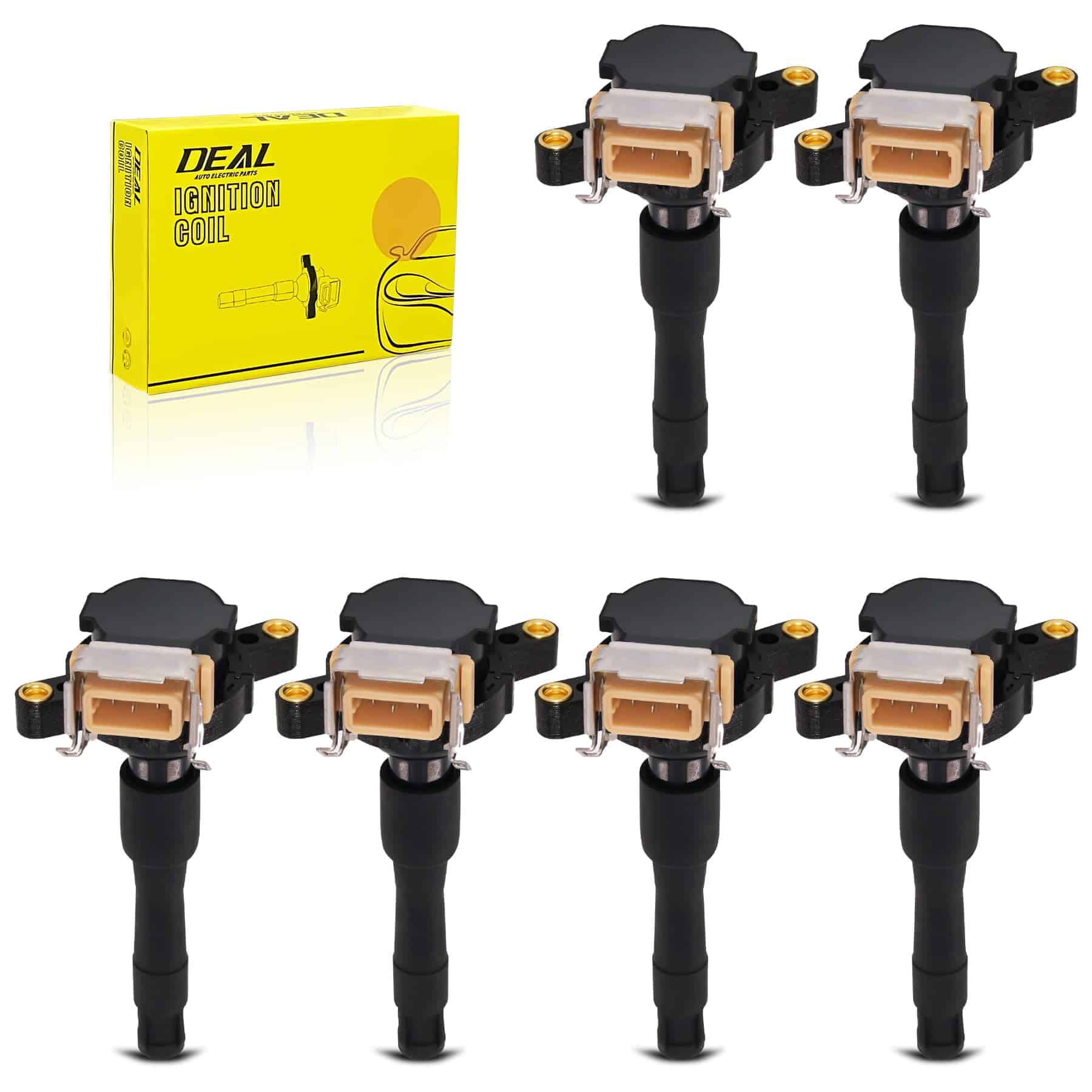 Paquete de 6 Bobinas de Encendido DEAL, Compatible con BMW