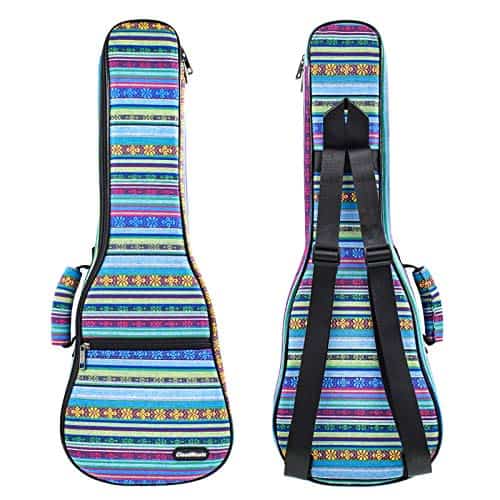 Estuche de Ukulele CLOUDMUSIC con Acolchado y Mochila para