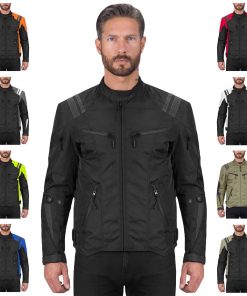 Chamarra de Motociclista Nomad para Hombres, -Gris