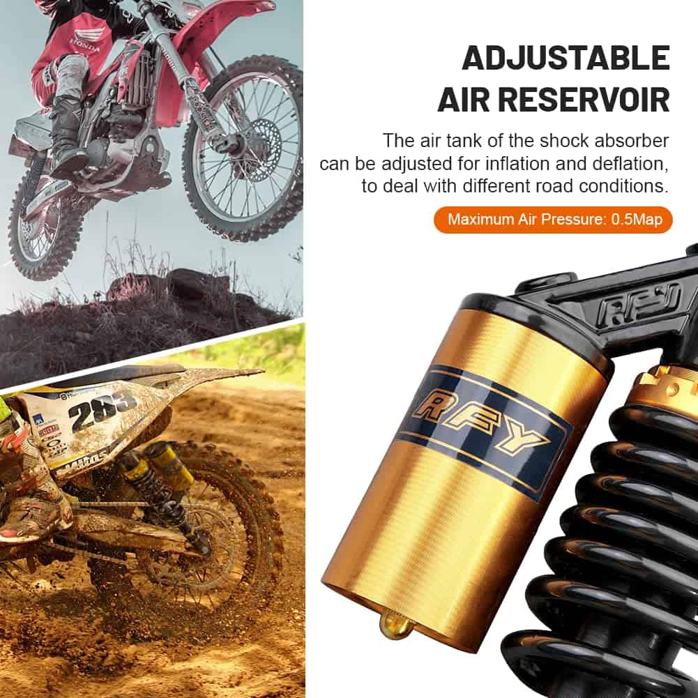 Par de 400mm Amortiguadores de Motocicleta ATV Universal - Imagen 7