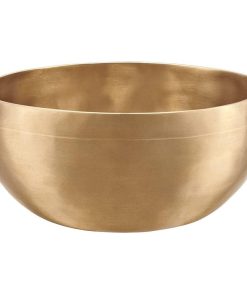 Bol de canto de bronce con anillo de fieltro -Dorado