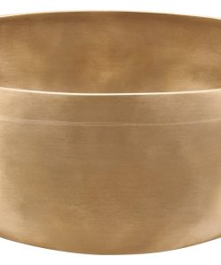 Bol tibetano de bronce con anillo y cubierta de fieltro,