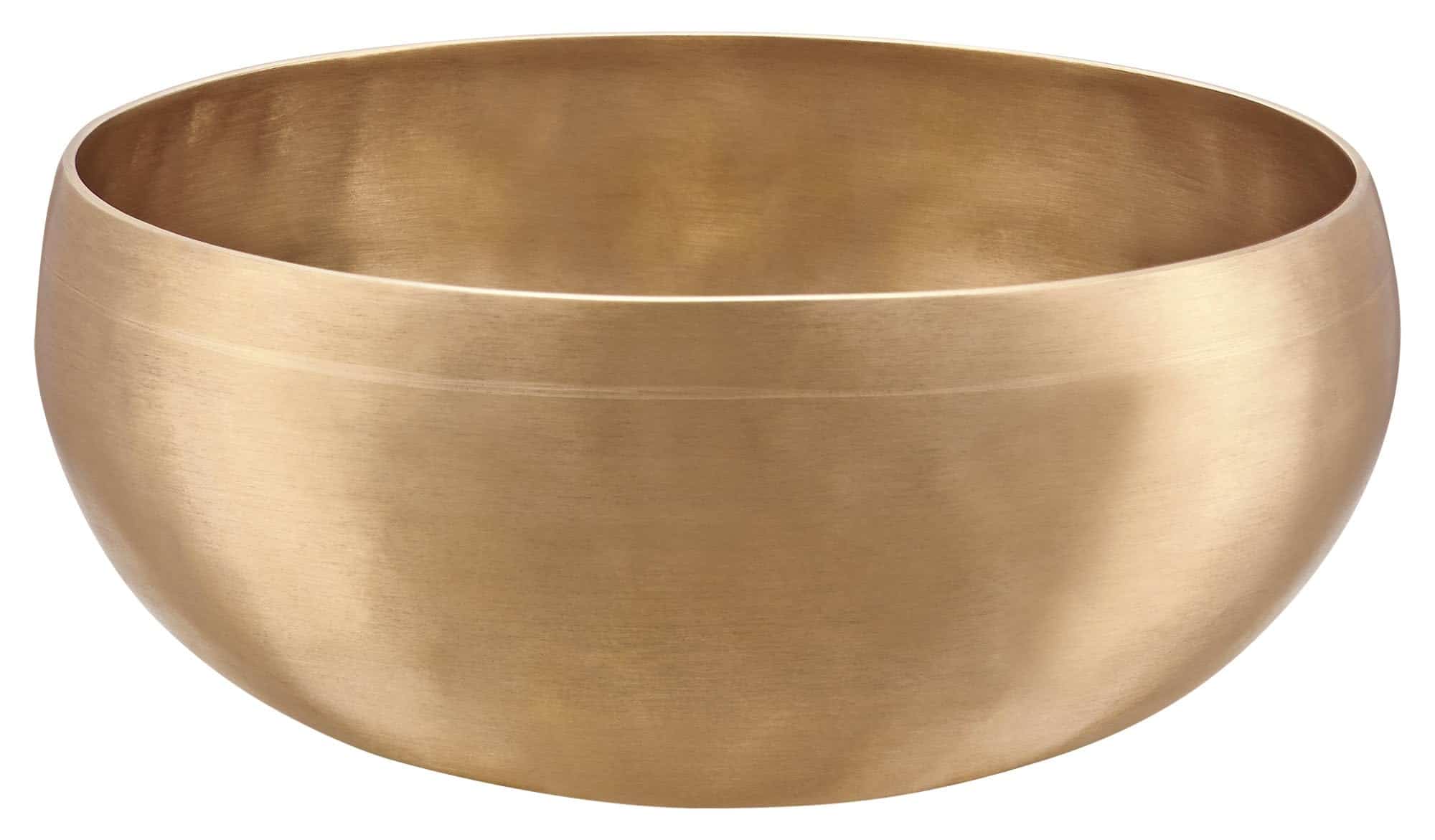 Bol tibetano de bronce con anillo y cubierta de fieltro,